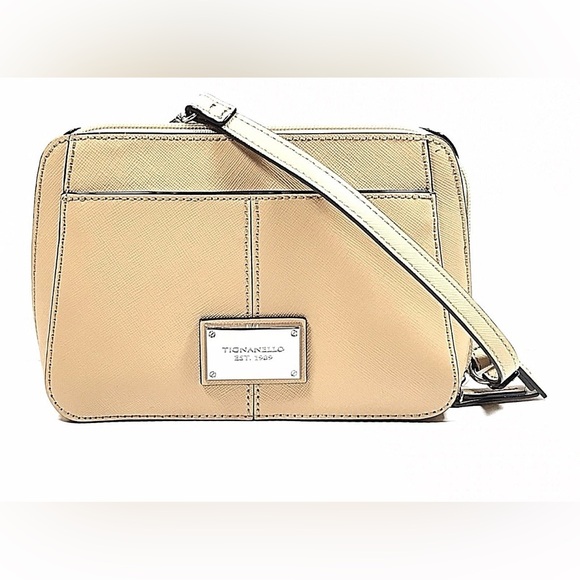 Tignanello Handbags - Tignanello Bella Belt Belt in Nude Coated Leather Crossbody Removable Strap